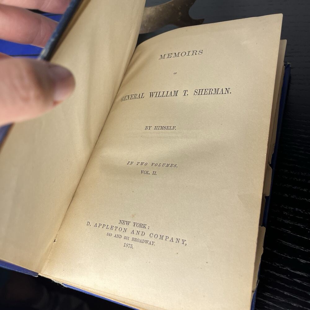 Memoirs of General William T. Sherman 2 vol. First Edition 1875 - Picture 11 of 16